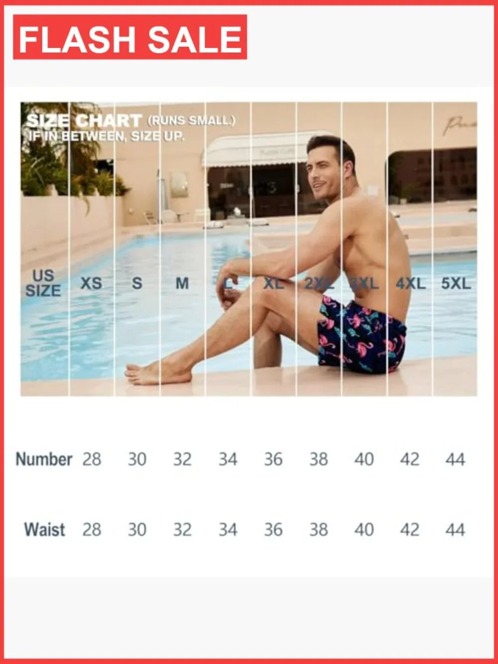 Mens Swim Trunks 5 Inch Inseam Quick Dry Zipper Pocket UPF 50+